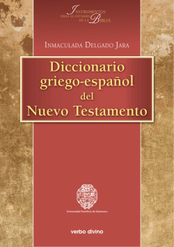 Diccionario griego-espa&ntilde;ol Nuevo Testamento