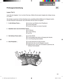 Pr&uuml;fungsvorbereitung: Lektion 6