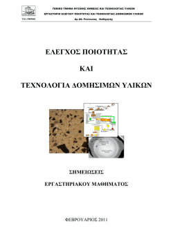 Σημειώσεις καθηγητή για το Εργαστήριο