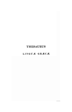 THESAURUS