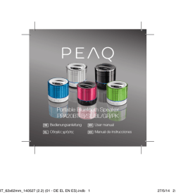 Portable Bluetooth Speaker PPA20BT-B/SL/BL/GR/PK