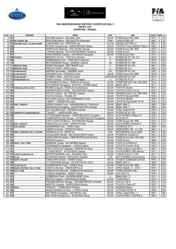 Cat Cl 1 101 VELANIS Vassilis - VELANIS John FORD Escort RS