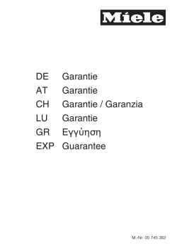 Miele Garantiebestimmungen