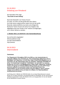 Filmabend und Gitarrenensemble