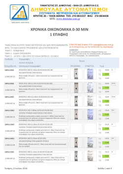 ∆ΗΜΟΥΛΑΣ ΑΥΤΟΜΑΤΙΣΜΟΙ