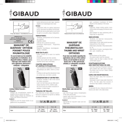 MANUGIB&reg; DE QUERVAIN RHEUMATOLOGY: THUMB