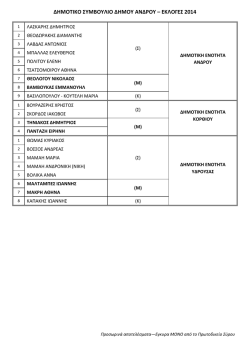 &Sigma;ύ&nu;&theta;&epsilon;&sigma;&eta; &Sigma;&upsilon;&mu;&beta;&omicron;&upsilon;&lambda;ί&omega;&nu; &Delta;ή&mu;&omicron;&upsilon; &Alpha;&nu;&delta;&rho;&omicron;&upsilon;