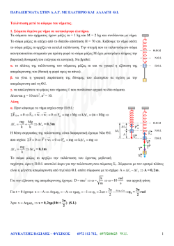 παραδειγματα στην α.α.τ. με ελατηριο και αλλαγη θ.ι. δουκατζης