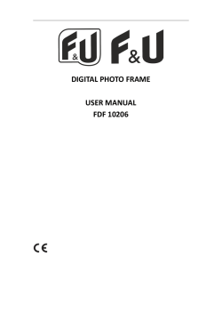 DIGITAL PHOTO FRAME USER MANUAL FDF 10206