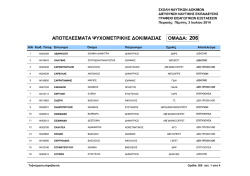&Alpha;&pi;&omicron;&tau;&epsilon;&lambda;έ&sigma;&mu;&alpha;&tau;&alpha; &psi;&upsilon;&chi;&omicron;&mu;&epsilon;&tau;&rho;&iota;&kappa;ή&sigmaf; &delta;&omicron;&kappa;&iota;&mu;&alpha;&sigma;ί&alpha;&sigmaf; &upsilon;&pi;&omicron;&psi;&eta;&phi;ί&omega;&nu; &omicron;&mu;ά&delta;&alpha;&sigmaf; &Pi;&Kappa;&Epsilon; 206