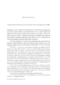 (cronologia che si ricava da alcuni indizi di sue sottoscrizioni2), &egrave;