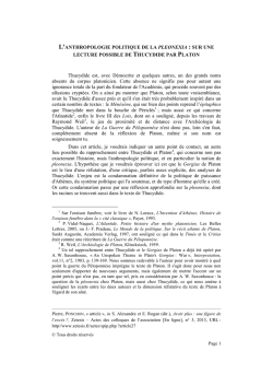 P. Ponchon, L`anthropologie politique de la {pleonexia }