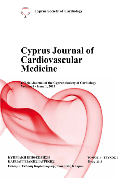 Cyprus Journal of Cardiovascular Medicine