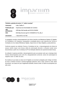 Part&eacute;nio, paix&otilde;es de amor, 5: &ldquo;sobre Leucipo&rdquo; Autor(es): Le&atilde;o