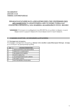 &pi;&iota;&nu;&alpha;&kappa;&alpha;&sigmaf; &kappa;&alpha;&tau;&alpha;&tau;&alpha;&xi;&eta;&sigmaf; &kappa;&alpha;&tau;&alpha; &alpha;&xi;&iota;&omicron;&lambda;&omicron;&gamma;&iota;&kappa;&eta; &sigma;&epsilon;&iota;&rho;&alpha; &tau;&omega;&nu; &upsilon;&pi;&omicron;&psi;&eta;&phi;&iota;&omega;&nu; &pi;&omicron;&upsilon; &delta;&epsilon;&nu;