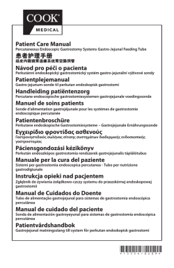 Patient Care Manual 患者护理手册 N&aacute;vod pro p&eacute;či o