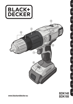BDK148 BDK188 - Black & Decker