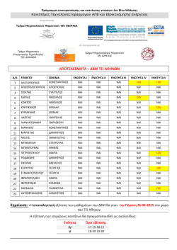 modificationDate=1426662874000;&Alpha;&Pi;&Omicron;&Tau;&Epsilon;&Lambda;&Epsilon;&Sigma;&Mu;&Alpha;&Tau;&Alpha; &ndash; &Delta;&Beta;&Mu; &Tau;&Epsilon;&Iota; &Alpha;&Theta;&Eta;&Nu;&Omega;&Nu;