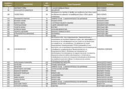 1. Ταξινομημένα κατά αριθμό λαχνού