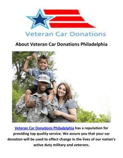 Veteran Car Donations in Philadelphia Pennsylvania