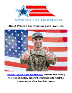 Veteran Car Donations in San Francisco California