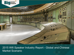 2015 Wifi Speaker Industry Report - Global and Chinese Market Scenario