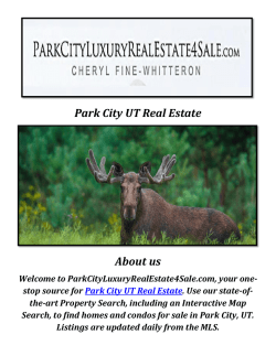 Park City UT Real Estate For Sale ( 435-225-2998 )