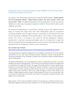 Biotherapeutics Cell Line Development Market to Reach US