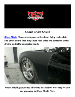 Ghost Shield : Vinyl Car Wrap In Hollywood
