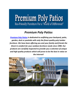Premium Poly Patios : Berlin Gardens Polywood Furniture