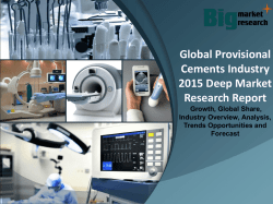 Global Provisional Cements Industry Growth 2015 Deep Market Research Report