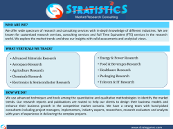 Stratistics Market Research services | Strategy MRC