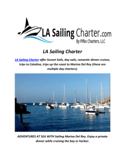 LA Sailing Charter : Yacht Rentals Marina Del Rey