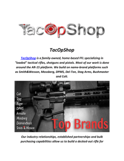 TacOpShop : AR 15 Tactical Rifle For Sale