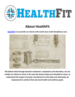 HealthFit : Chiropractic In Pasadena