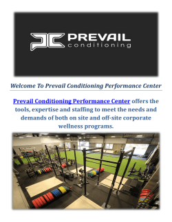 Personal Trainer by Prevail Conditioning Performance Center