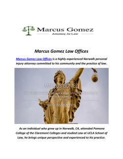 Marcus Gomez Law Offices : Bankruptcy Lawyer Whittier