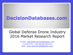 Defense Drone Market International Analysis and Forecasts 2020 