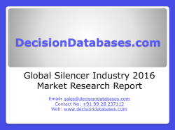 Silencer Market International Analysis and Forecasts 2020 