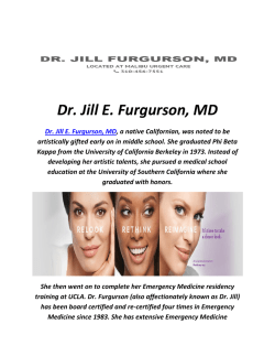 Dr. Jill E. Furgurson, MD : Juvederm Expert In Malibu