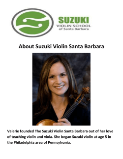 Suzuki Violin Guitar Lessons in Santa BarbaraSuzuki Violin Guitar Lessons in Santa Barbara