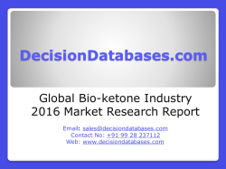 Bio-ketone Market Analysis 2016 Development Trends 