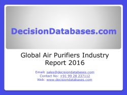 Air Purifiers Market International Analysis and Forecasts 2021