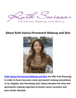 Ruth Swissa Permanent Makeup Expert Los Angeles