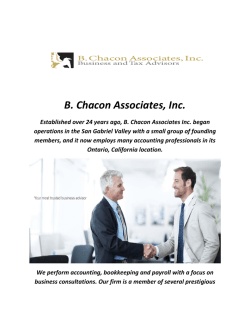 B. Chacon Associates Inc : Accountants In Ontario