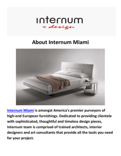 Internum Interior Design in Miami