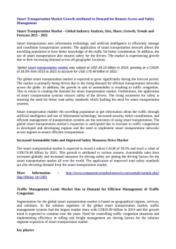 smart transportation market 2015-2021
