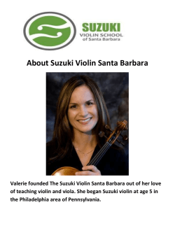 Suzuki Violin Guitar Lessons in Santa Barbara CA