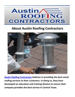 Austin Roofing Contractors - Metal Roof in Austin