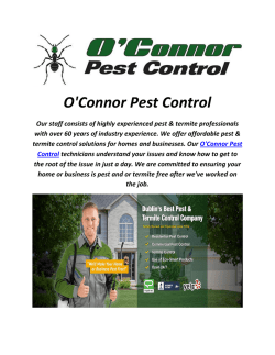 O'Connor Pest Control In Dublin